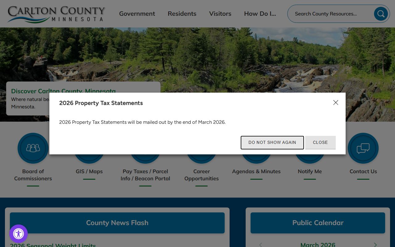 Carlton County property tax records official county website