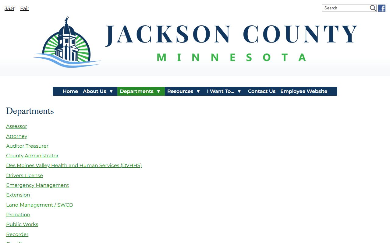 Jackson County property tax records auditor-treasurer page