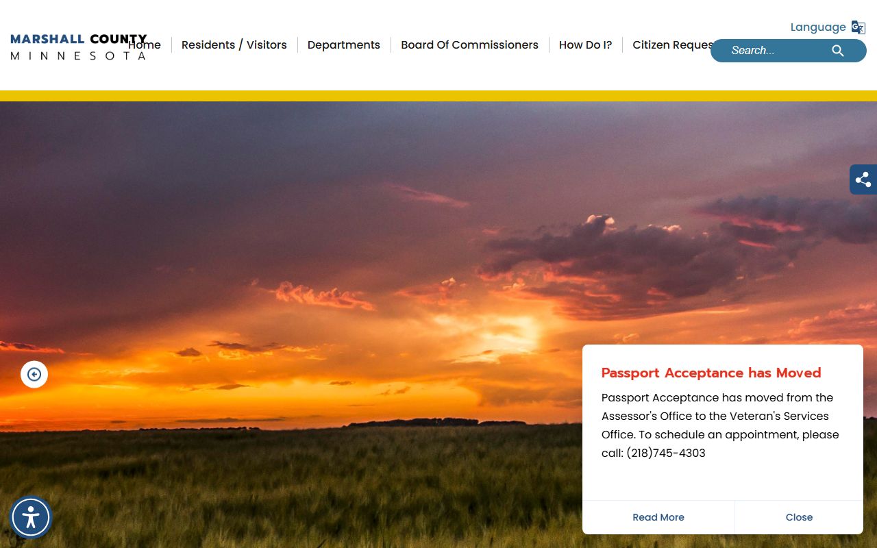 Marshall County official website for property tax records and land records