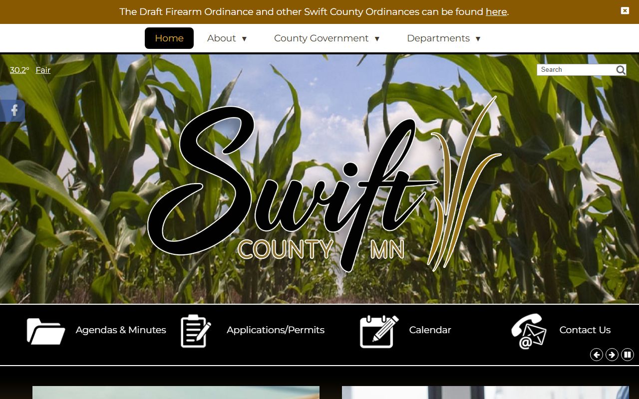 Swift County government website for property tax records and land records in Benson Minnesota